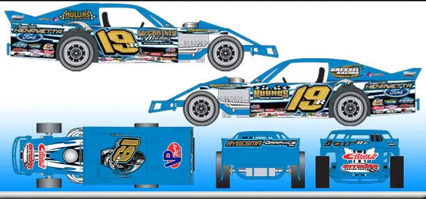 53180 blank dirt modified diecast model 4