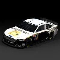 53200 dogecoin logo on car