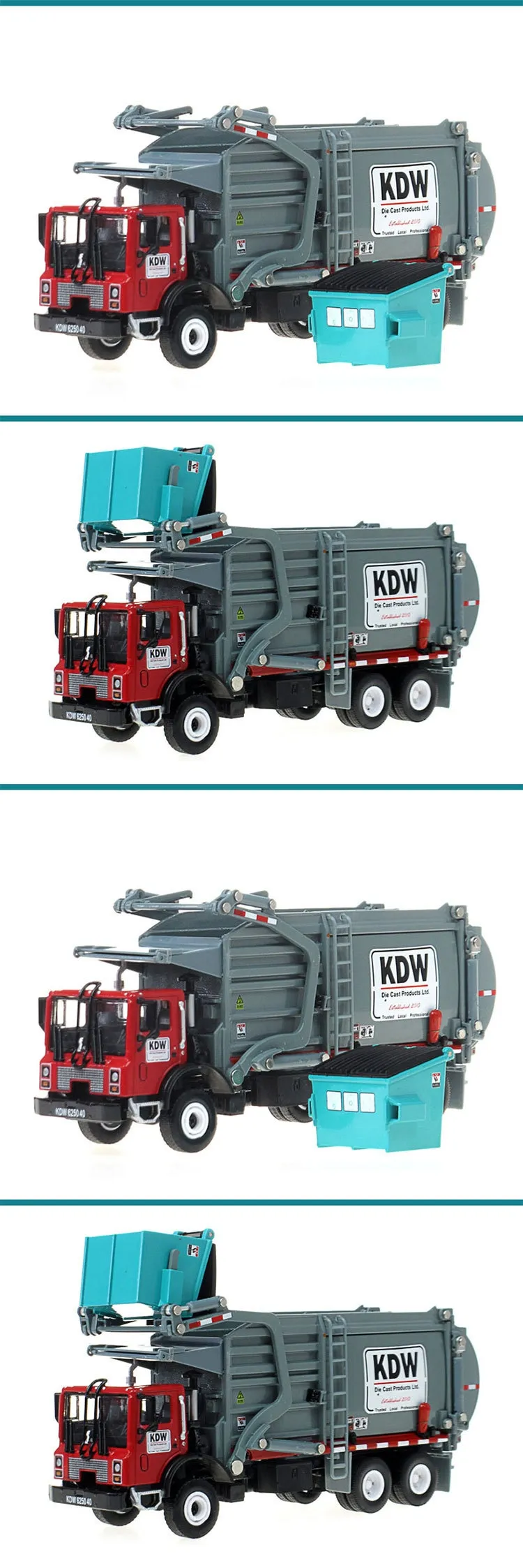 53264 diecast garbage truck models