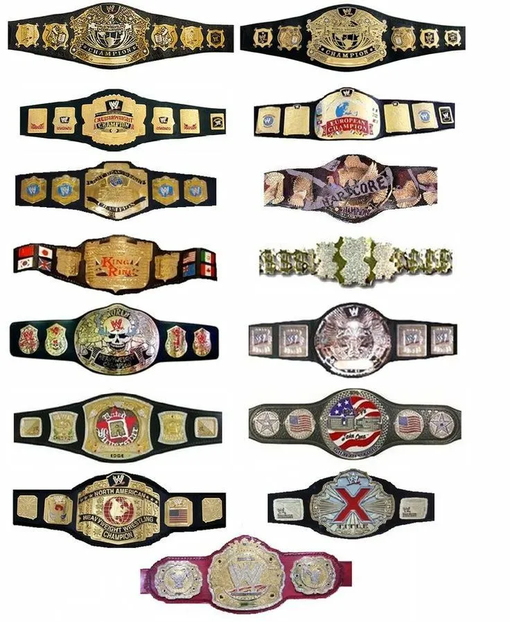 53312 wwe diecast belts collection