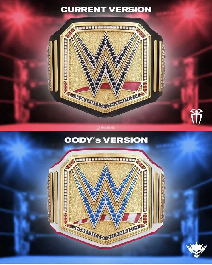 53312 wwe diecast belts iconic