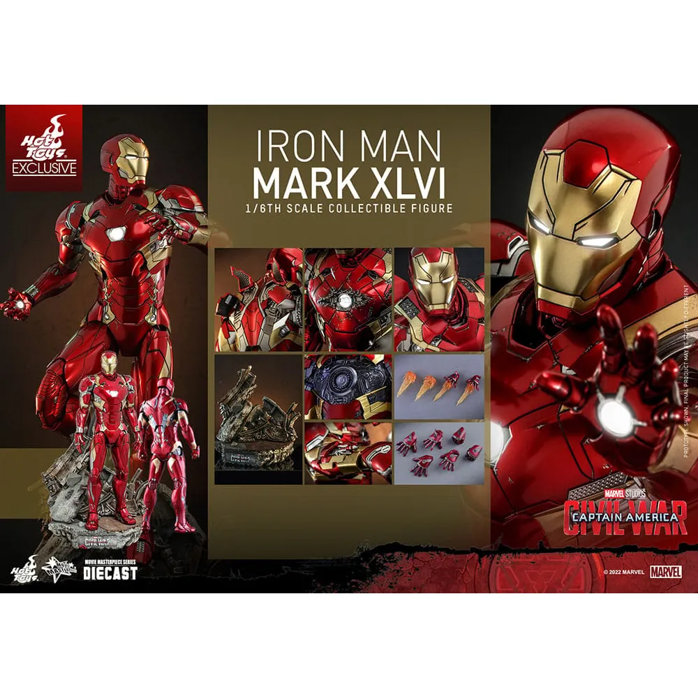 53379 hot toys iron man mark 46 diecast 6